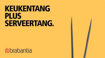 Brabantia Keukentang Plus Pincet TASTY+ - Granite Grey