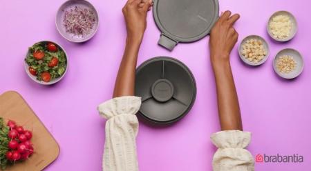 Brabantia Make & Take Salade Lunchkom 1 3 Liter Kunststof - Light Grey