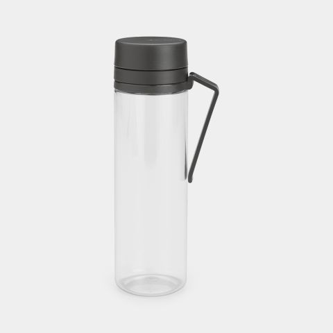 brabantia Make & Take Waterfles Met zeef 0 5 liter - Dark Grey