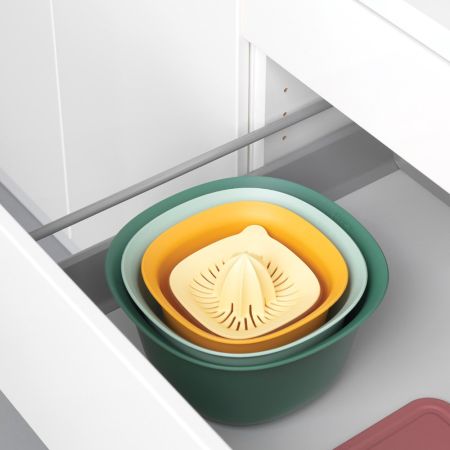 Brabantia Mengkommenset Set Van 2 Mengkommen Vergiet & Citruspers - TASTY+ - Mixed