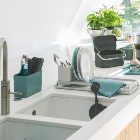 Brabantia Microvezel Schoonmaakdoekjes Set Van 2 - Mid Grey