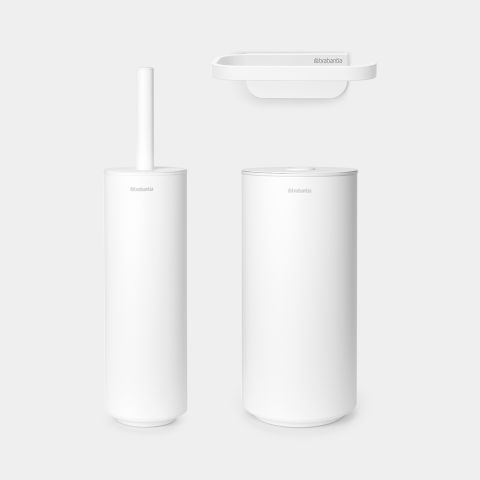 brabantia MindSet toiletaccessoires set van 3 Mineral Fresh White