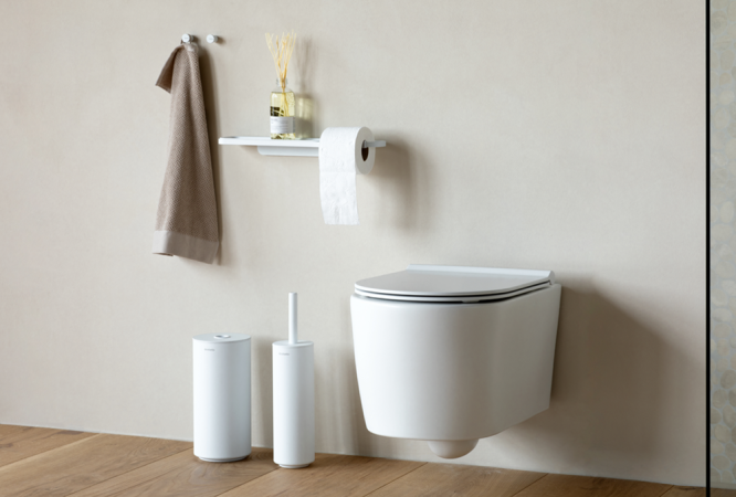Brabantia MindSet Toiletborstel Met Houder Mineral Fresh White