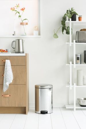 Brabantia NewIcon Pedaalemmer 20 Liter Kunststof Binnenemmer - Brilliant Steel