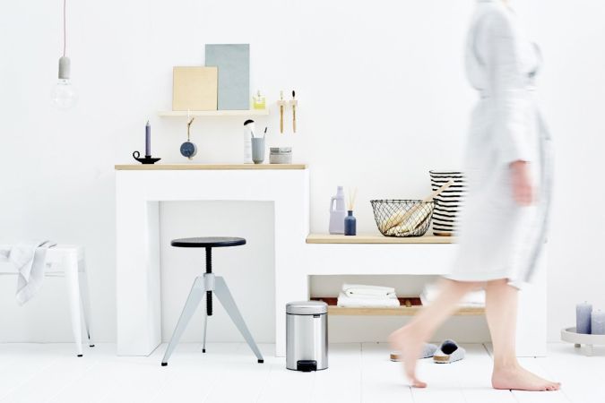 Brabantia NewIcon Pedaalemmer 3 Liter Kunststof Binnenemmer - Matt Steel Fingerprint Proof