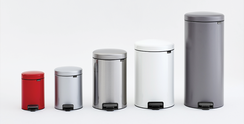 Brabantia NewIcon Pedaalemmer 3 Liter - Mineral Concrete Grey