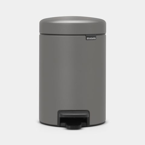 brabantia NewIcon Pedaalemmer 3 liter - Mineral Concrete Grey
