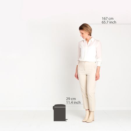 Brabantia NewIcon Pedaalemmer 5 Liter - Matt Steel Fingerprint Proof