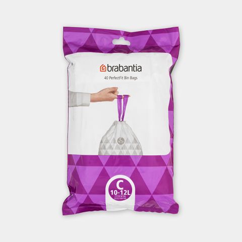 brabantia PerfectFit Afvalzakken Code C (10-12 liter) Dispenser Pack 40 stuks
