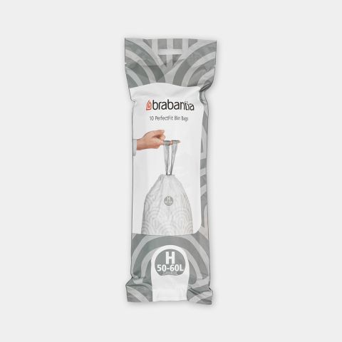brabantia PerfectFit Afvalzakken Code H (50-60 liter) rol van 10 stuks