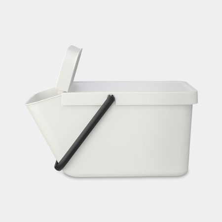 Brabantia Sort & Go Stapelbare Afvalemmer 20 Liter - Light Grey