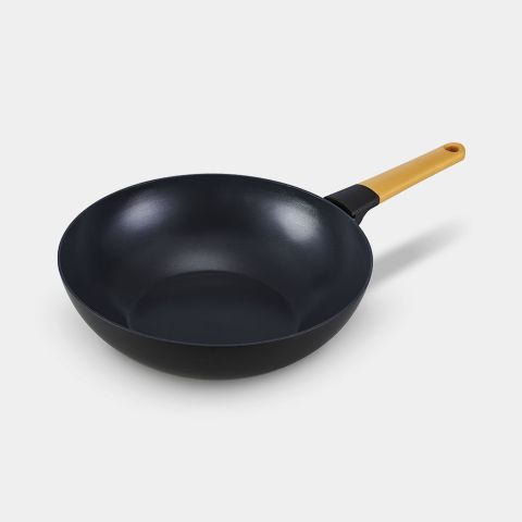 brabantia Tasty+ Wokpan 30 cm anti-aanbak - Honey Yellow