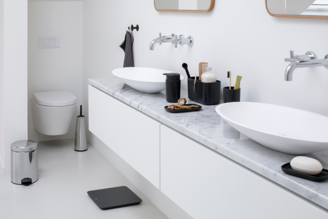 Brabantia Toiletaccessoires Set ReNew Set Van 3 - Brilliant Steel