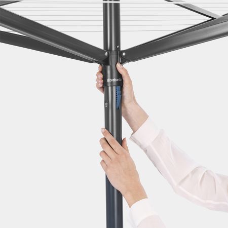 Brabantia Topspinner Droogmolen 50 Meter Met Grondanker Ø 45 Mm - Anthracite