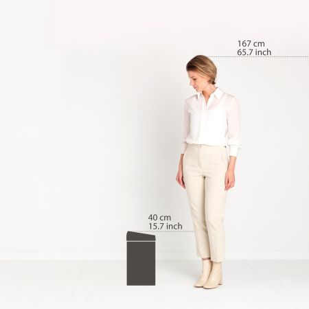 Brabantia Touch Bin 10 Liter - Matt Steel Fingerprint Proof