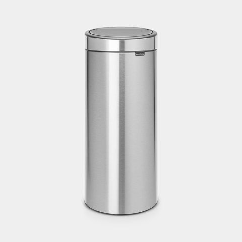 brabantia Touch Bin New 30 liter - Matt Steel Fingerprint Proof
