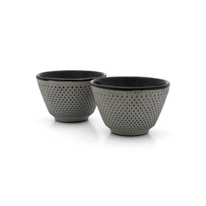 bredemeijer Cups Jang concrete grey set of 2