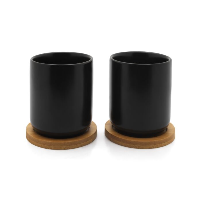 bredemeijer Tea mug Umea black set of 2