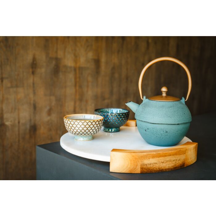 Bredemeijer Teapot Sakura 1.2L Cast Iron Blue