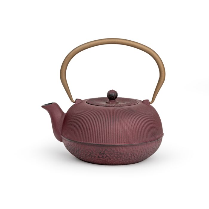 bredemeijer Teapot Sichuan 1L cast iron plum