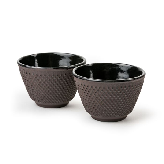 bredemeijer Cups Xilin cast iron aubergine set of 2
