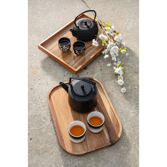 Bredemeijer Tea Set Hubei 1 2L With 2 Porcelain Mugs Black