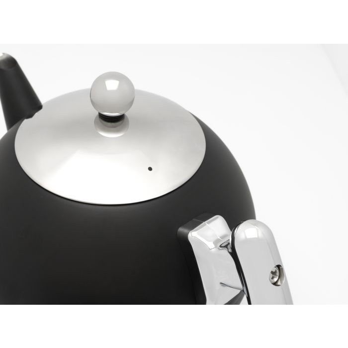 Bredemeijer Teapot Duet® Bella Ronde 1.2L Matt Black Chromium Fittings