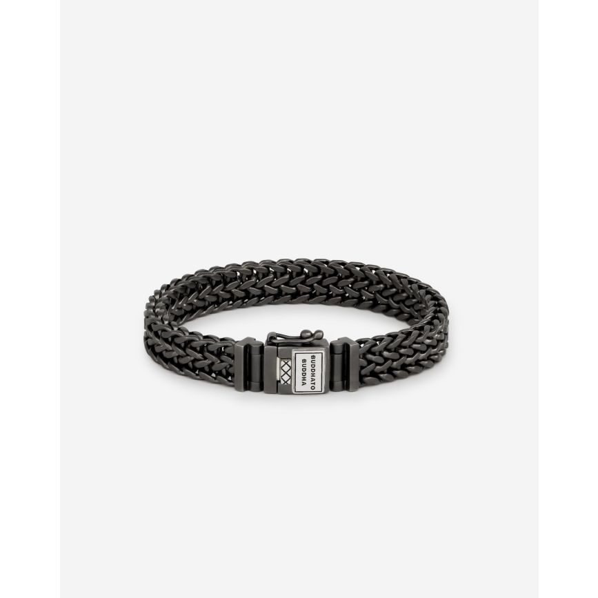 buddha to buddha Armband Julius Black Rhodium Zilver