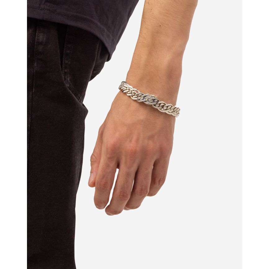 Buddha To Buddha Armband Nathalie XS Textuur Zilver