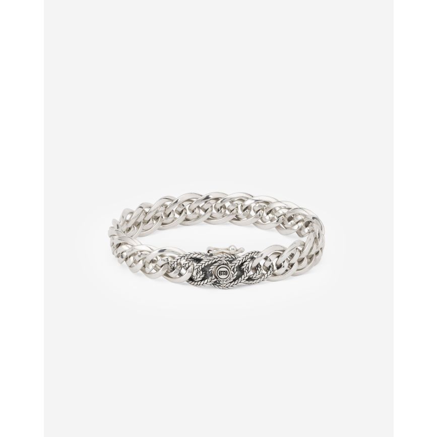 buddha to buddha Armband Nathalie XS Textuur Zilver