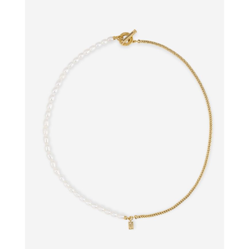 buddha to buddha Barbara Mini Parel Ketting Verguld 45 cm