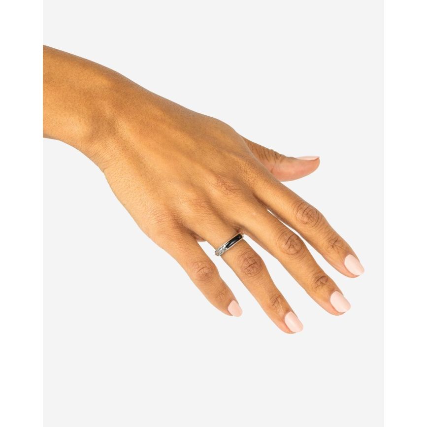 Buddha To Buddha Ben Mini (Edel)steen Ring Zilver Onyx