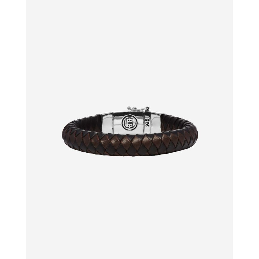 Buddha To Buddha Armband Ben Leer Zwart & Bruin
