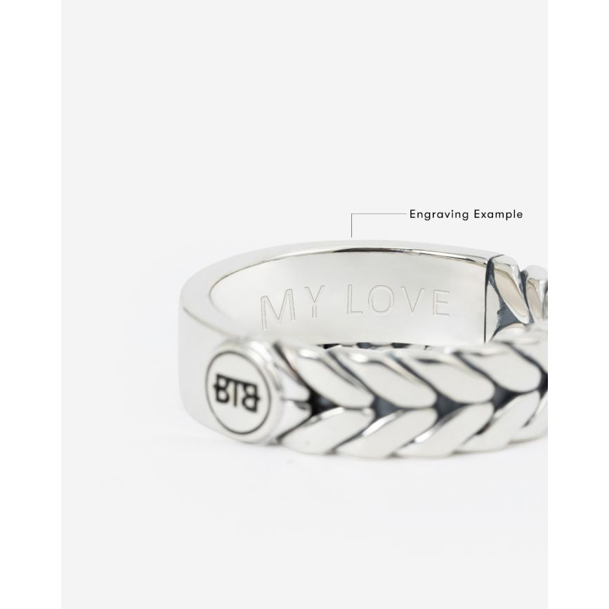 Buddha To Buddha Barbara Dual Ring Zilver