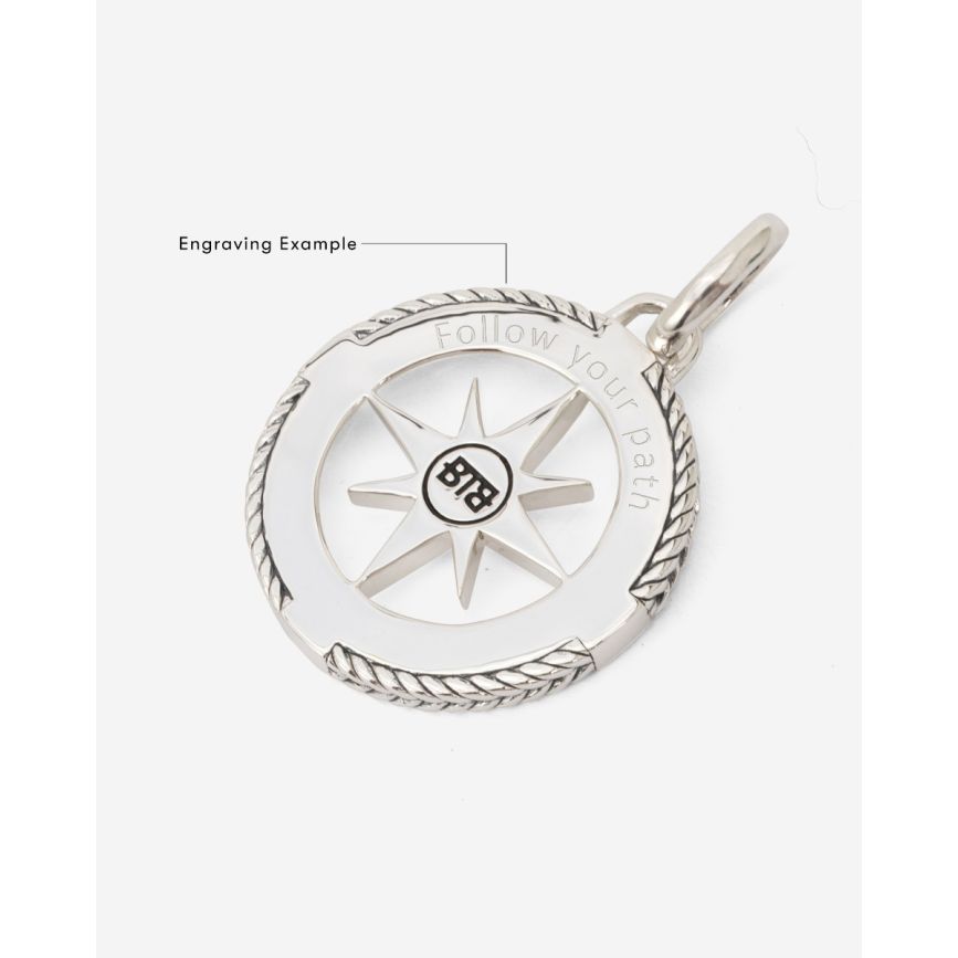 Buddha To Buddha Barbara Kompas Hanger Zilver