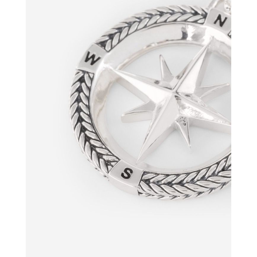 Buddha To Buddha Barbara Kompas Hanger Zilver