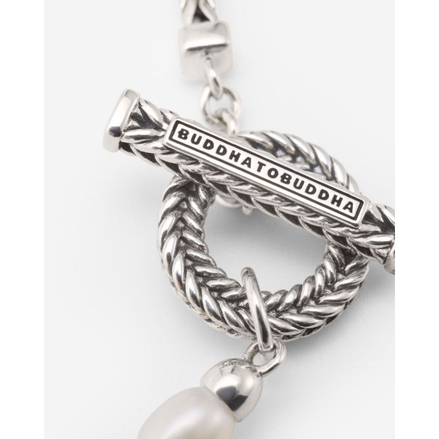 Buddha To Buddha Barbara Mini Parel Armband Zilver