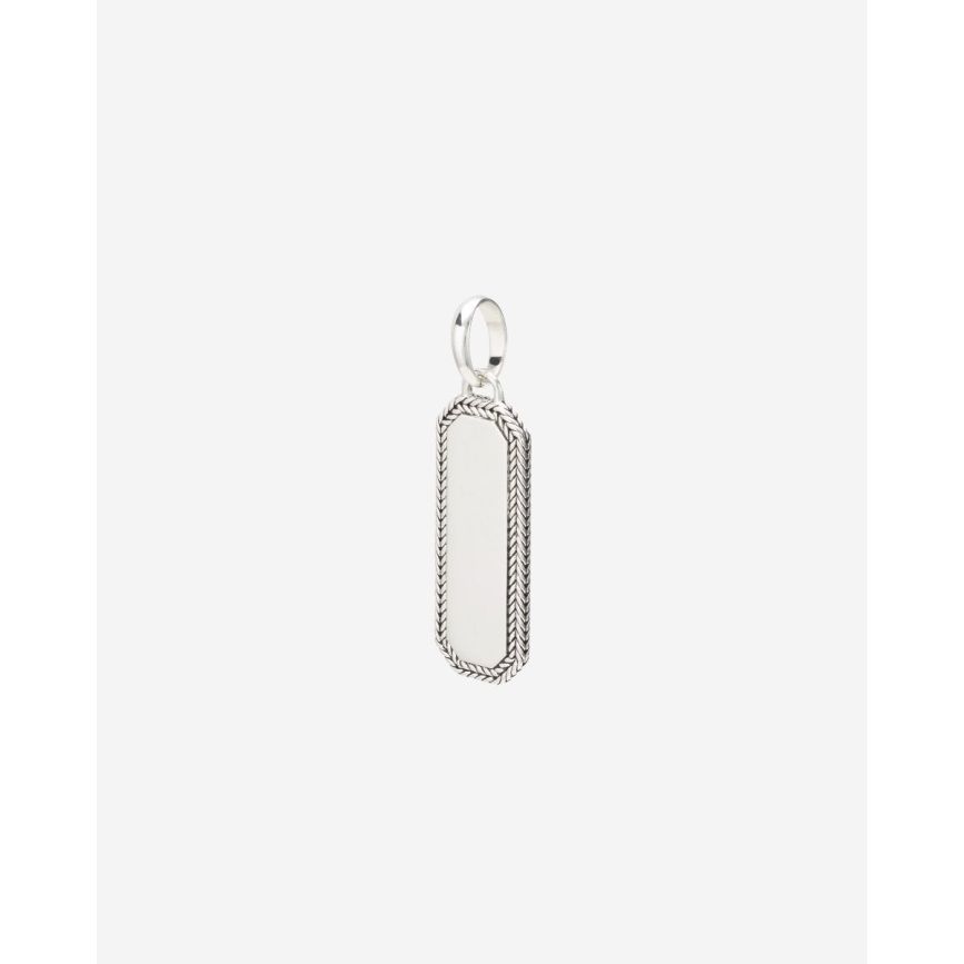 Buddha To Buddha Barbara Octagon Tag Hanger Zilver