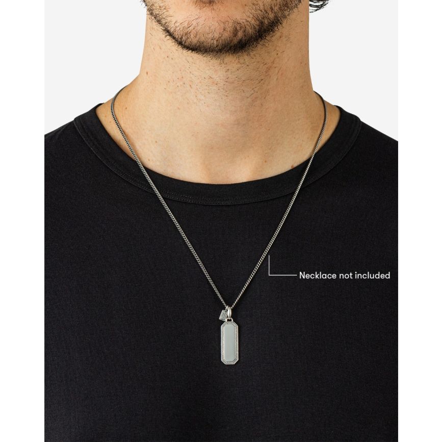 Buddha To Buddha Barbara Octagon Tag Hanger Zilver