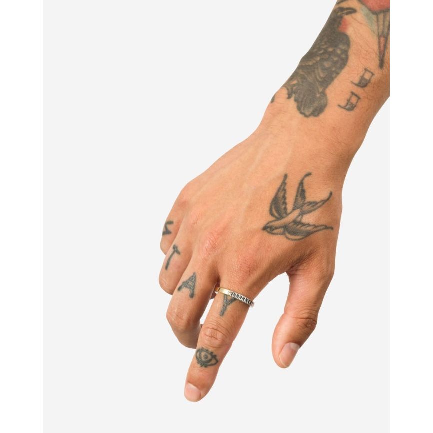 Buddha To Buddha Esther Mini Dual Ring Bicolor