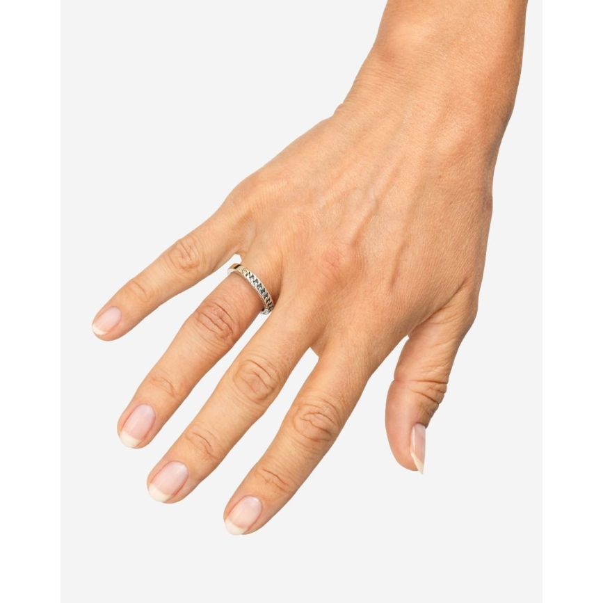 Buddha To Buddha Esther Mini Dual Ring Bicolor