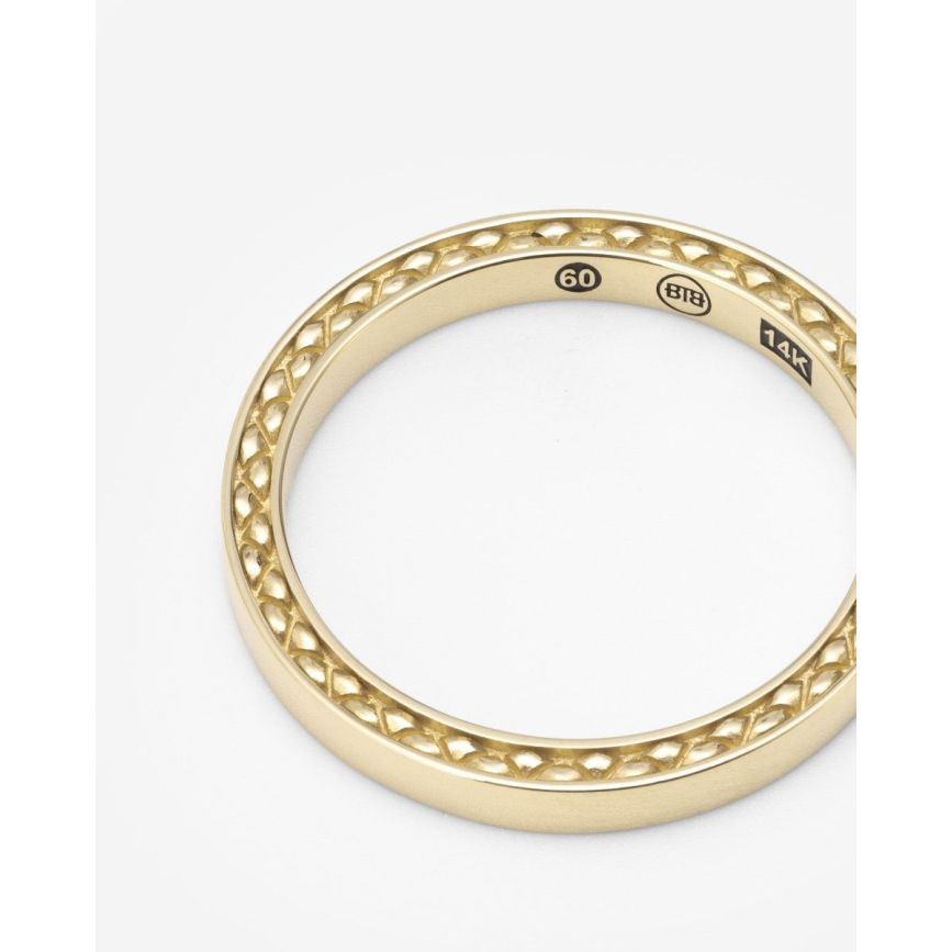 Buddha To Buddha George Mini Gladde Ring 14kt Goud