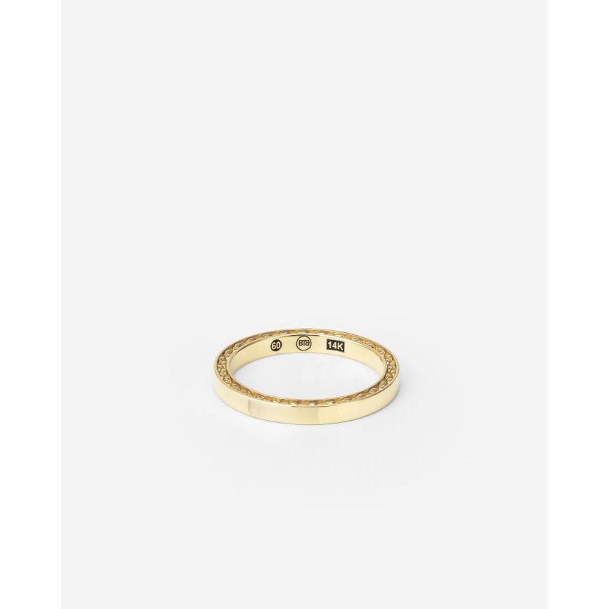 buddha to buddha George Mini Gladde Ring 14kt Goud