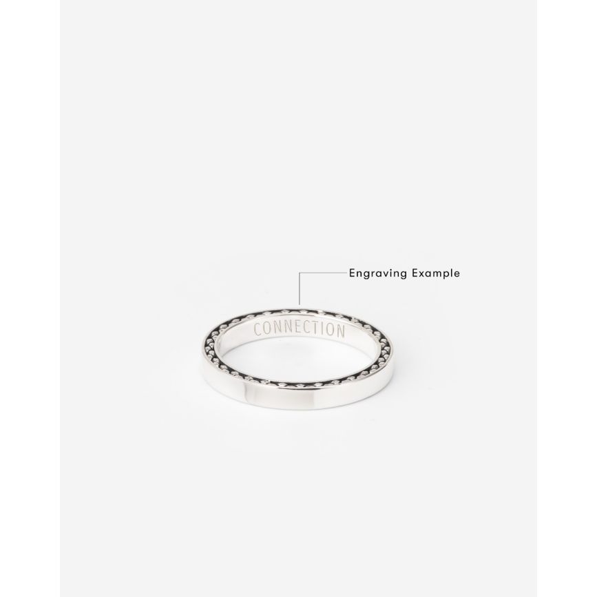 Buddha To Buddha George Mini Gladde Ring Zilver