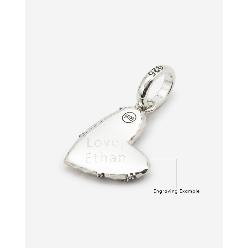 Buddha To Buddha Hart Hanger Zilver