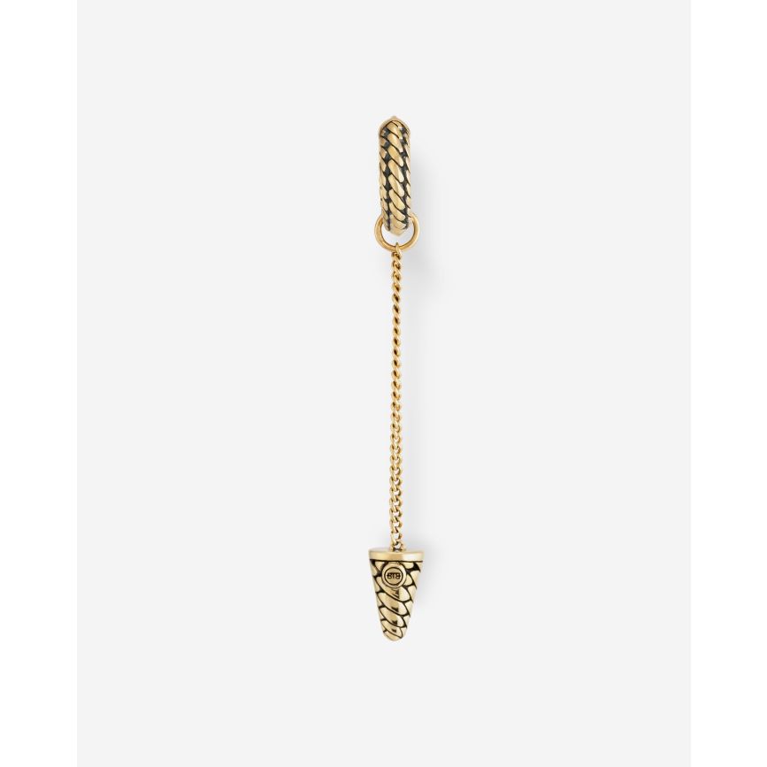 Buddha To Buddha Oorbel Ben 14kt Goud Single Piece