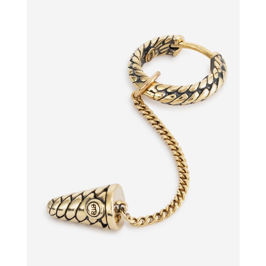 Buddha To Buddha Oorbel Ben 14kt Goud Single Piece