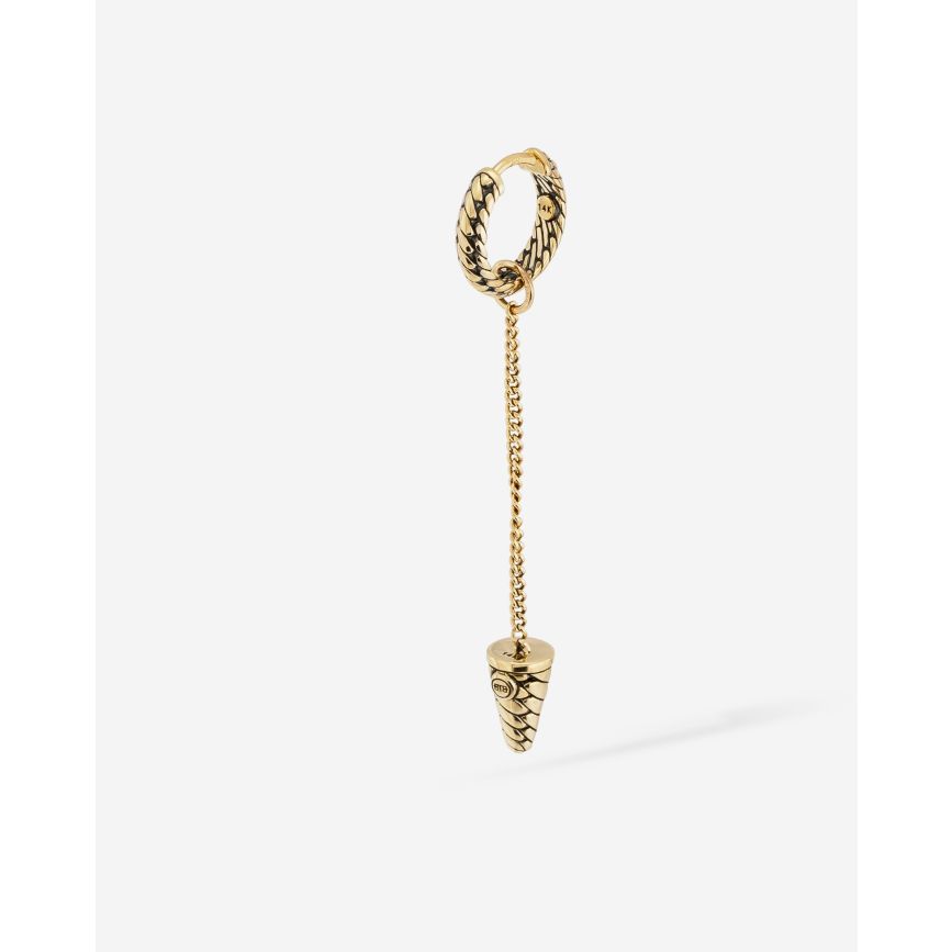 buddha to buddha Oorbel Ben 14kt Goud Single Piece