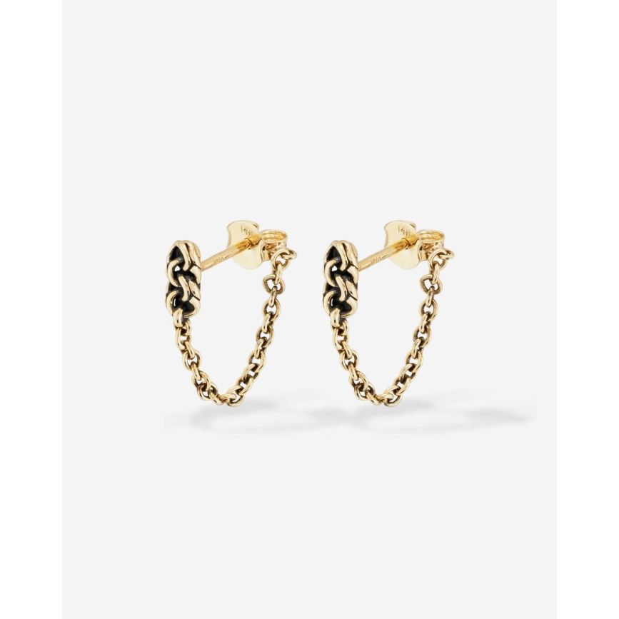 buddha to buddha Oorbellen Davina Goud 14kt