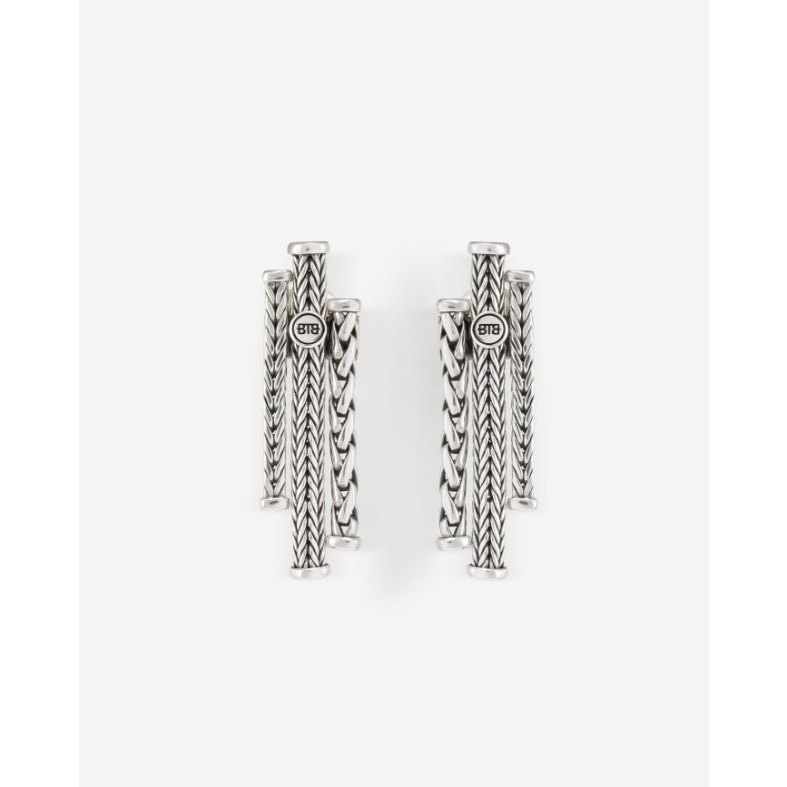 Buddha To Buddha Oorhangers Triple Mini Zilver